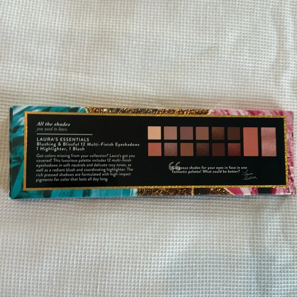 LAURA GELLER Essentials Blushing & Blissful 12 Eyeshadows New